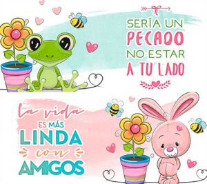 San Valentin Animalitos Plantilla