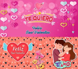 Te quiero Feliz Plantilla San valentin