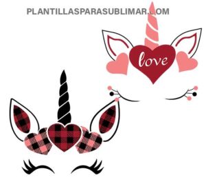 Unicornios Love San Valentin