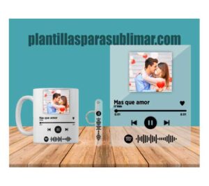Spotify Plantilla Sublimar