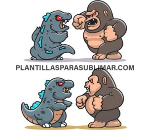 King Kong Vs Godzilla Chibi