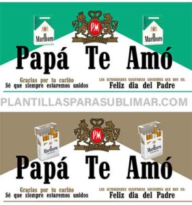 Cigarros Malboro Teamo Papa