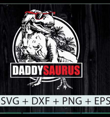  DaddySaurus Corte Sublimacion