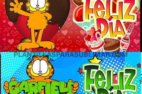 Garfield Feliz Día Sublimar