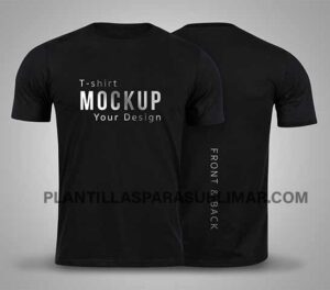 Mockup Playera negra