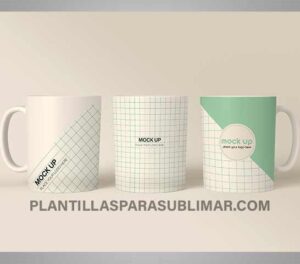 Mockup Tres Tazas Maquetas