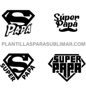 Super Papa Corte Sublimacion