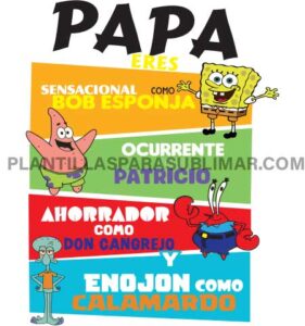 Papa-eres-sensacional bob-esponja