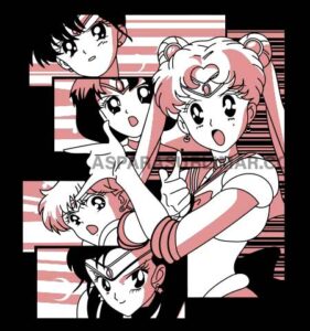 Sailor Moon Corte Sublimacion