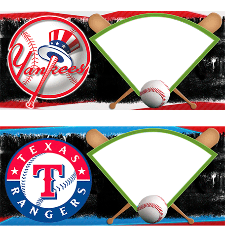  Texas Rangers Yankees Sublimar