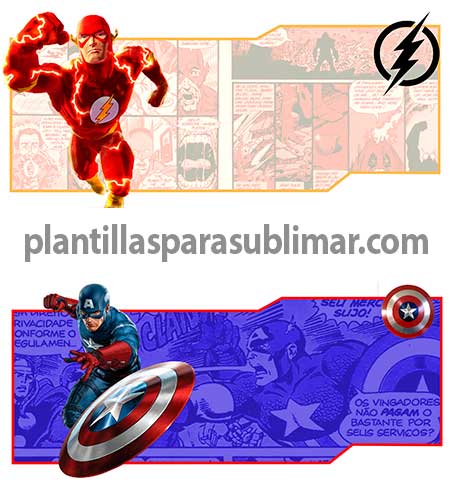 Capitan America -Flash-Plantillas-Taza