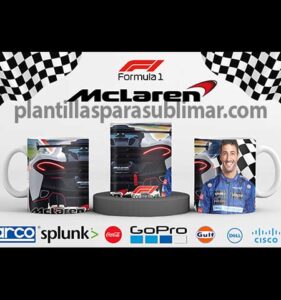 Formula1-Mclaren-Plantilla Taza