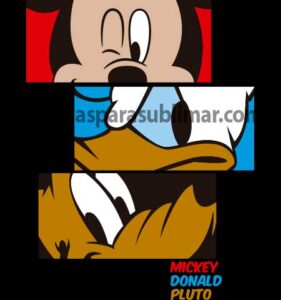 Mickey Donal Pluto Vector Sublimacion