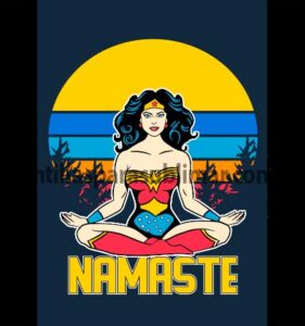 Namaste Wonderwoman Vector