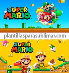 Super Mario Plantillas Sublimar