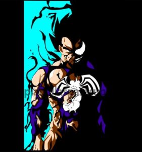 Vegeta Venom Vector Sublimacion