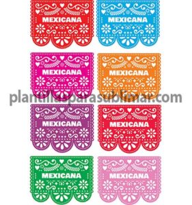 Papel Picado Mexicana Vector