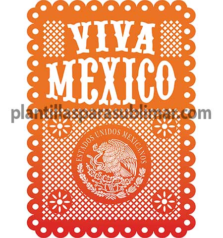 terminado De otra manera batería Viva-Mexico-Papel-Picado-Vector – Plantillas para sublimar