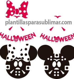 Mickey-Minnie-jason-Halloween-Vector-Corte