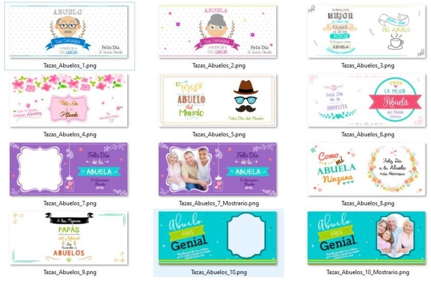 Pack Dia del abuelo Tazas