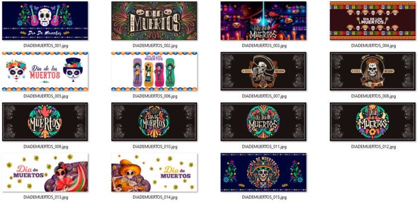 Plantillas Sublimar Dia de muertos