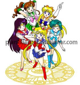 sailor scouts- Sailor moon- vector-sublimacion