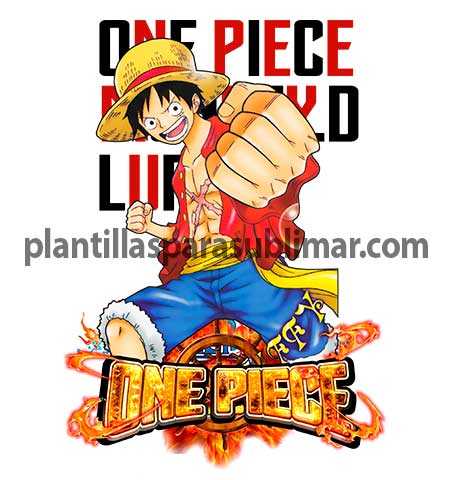  One-piece-Luffy-Anime-Sublimacion