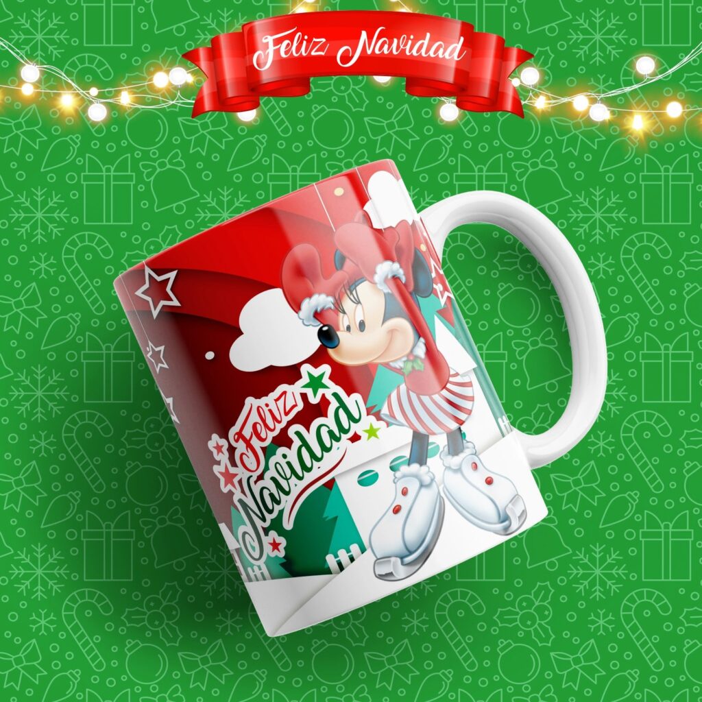 Mickey Minnie Plantillas Navidad Sublimacion Plantillas Para Sublimar 1038