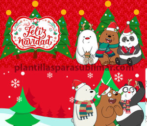 Plantillas-Osos-escandalosos-Navidad