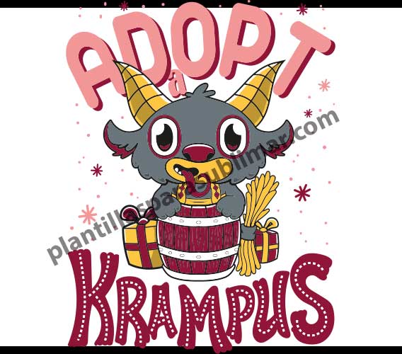 Adopt a Krampus vector
