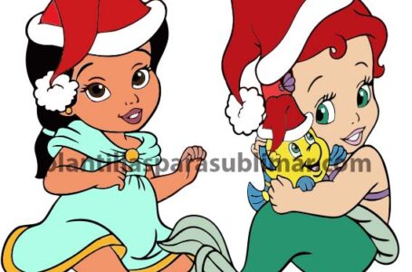 Baby-Princesas-Navidad-Vector