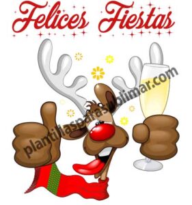 Felices-Fiestas-Reno-Borracho-Vector