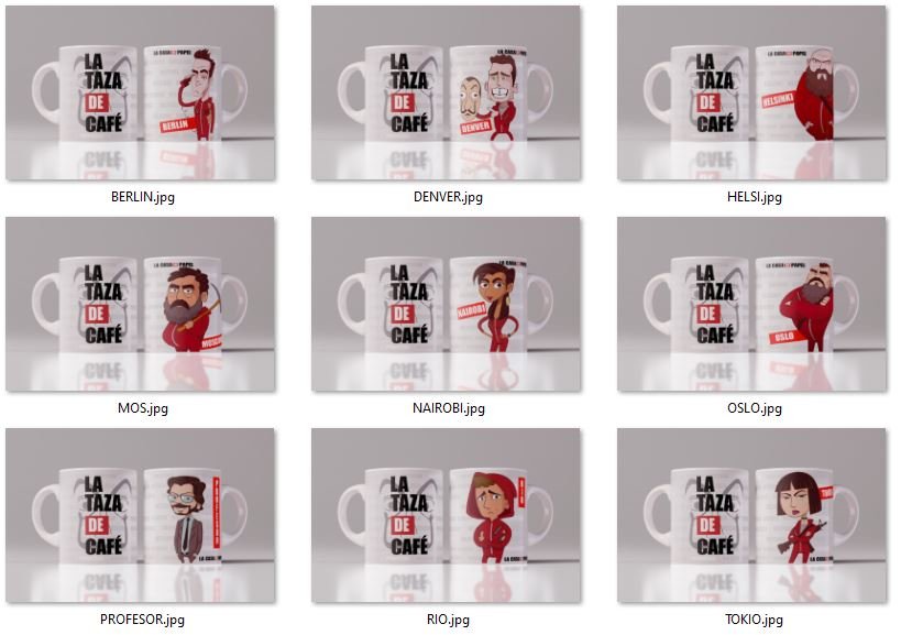 La casa de papel plantillas Membresia PLus