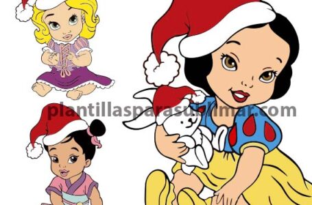 Princesas-Bebe-Navidad-Vector