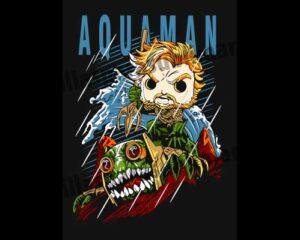 Aquaman-Funko-Vector-Fondo-Negro