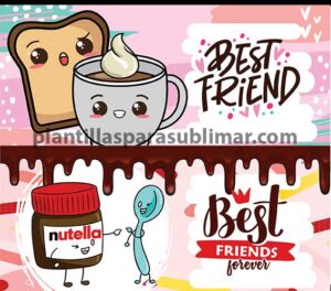 Best friend-San valentin Plantillas