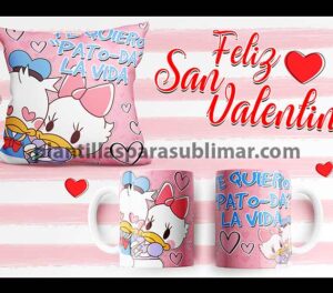 Daisy-Donal-San-Valentin-Plantilla-Cojin