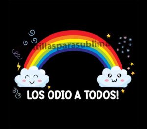 Los-odio-a-todos-Arcoiris-Vector