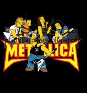 Homero-Metallica-Vector-Simpsons