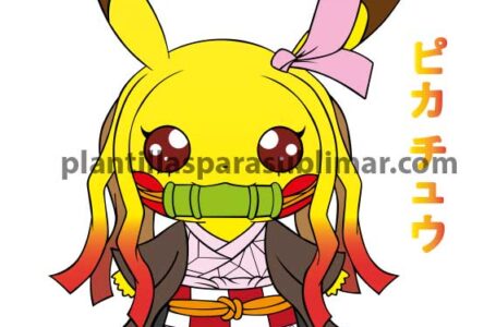 Nezuko-Kamado-pikachu-vector