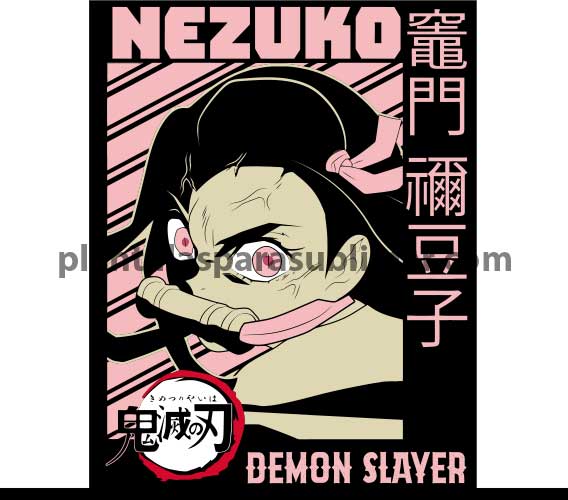 Nezuko Demon Slayer Anime Vector Plantillas Para Sublimar 