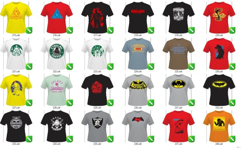 286 diseños para camisetas Membresia PLUS