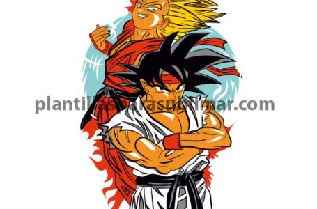 Goku-Figther-Ken-ryu-vector