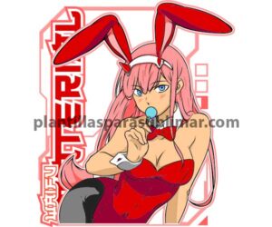 zero two anime vector