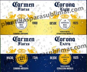 Cerveza-CORONA Extra-LIGHT-Plantilla