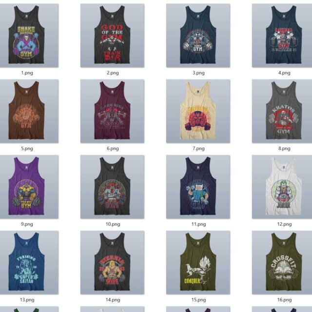 pack Playeras Gym Vector Membresia PLUS