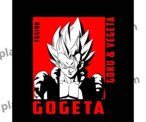 Gogeta-SVG-Fondo-Obscuro-Vector
