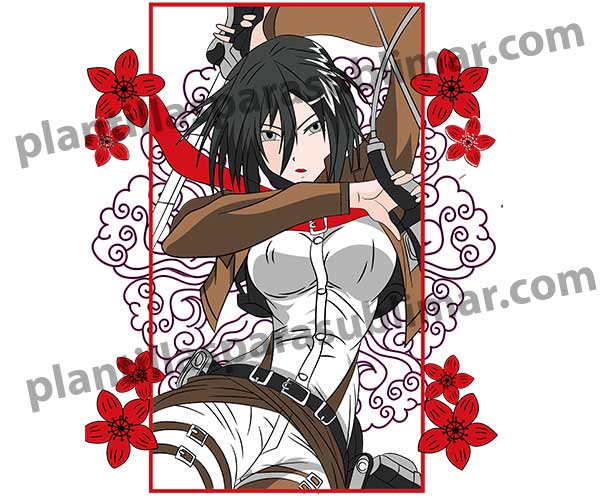 Attack-on-titan-Vector-Mikasa-Ackerman