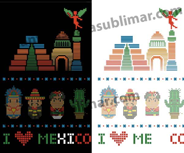 I-Love-Mexico-Pixel-Vector