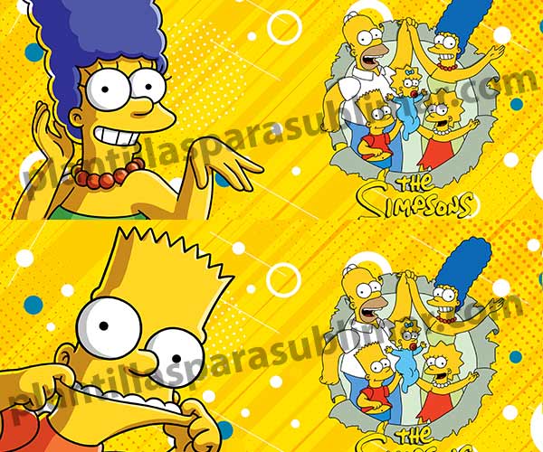 Marge-Bart-Plantillas-LOs-simpson